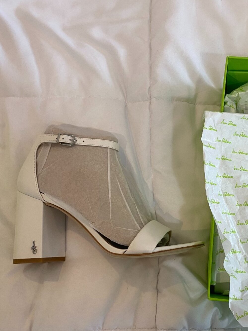Sam Edelman White Heels